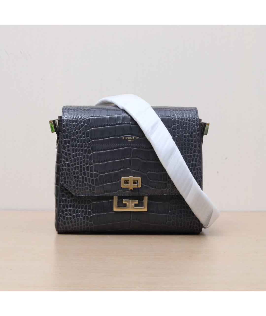 GIVENCHY Черная кожаная сумка через плечо, фото 2