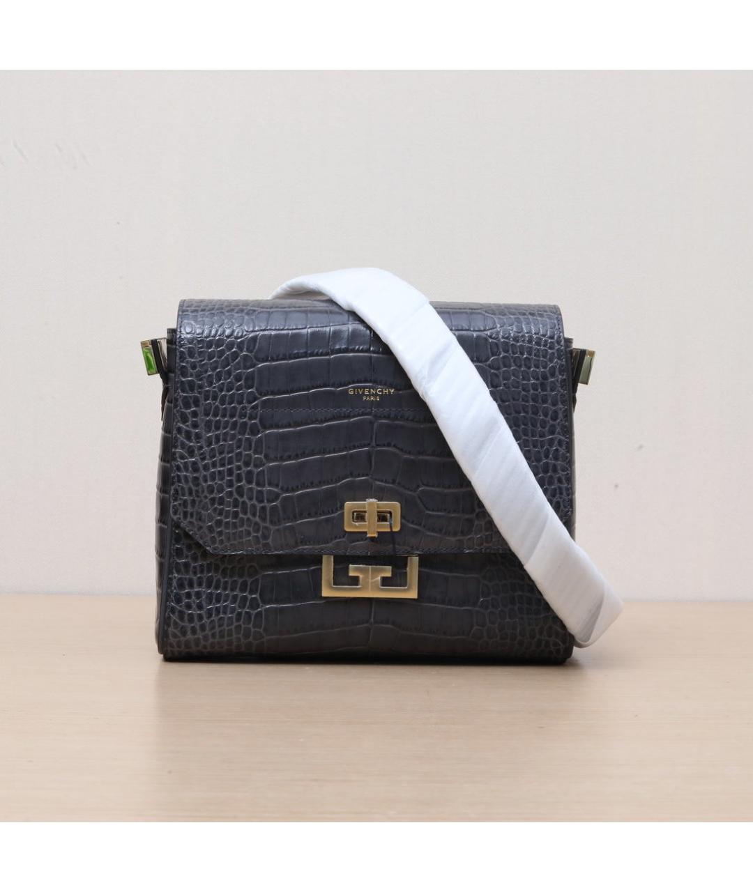 GIVENCHY Черная кожаная сумка через плечо, фото 3