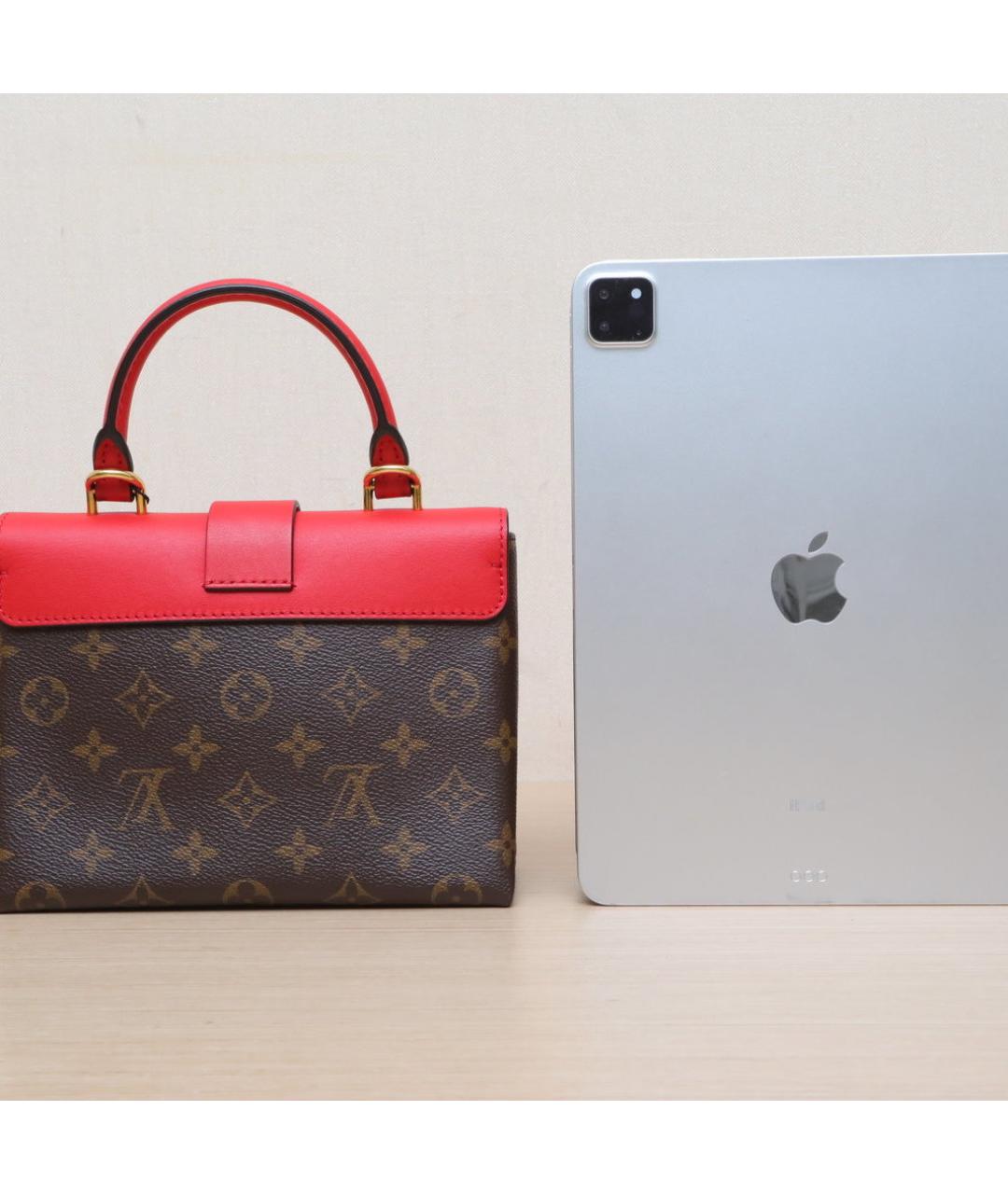 LOUIS VUITTON Коричневая кожаная сумка через плечо, фото 7