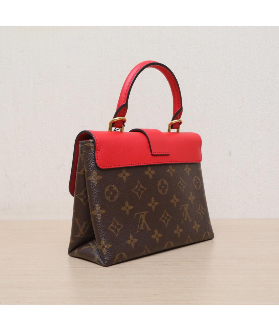 LOUIS VUITTON Коричневая кожаная сумка через плечо, фото 6