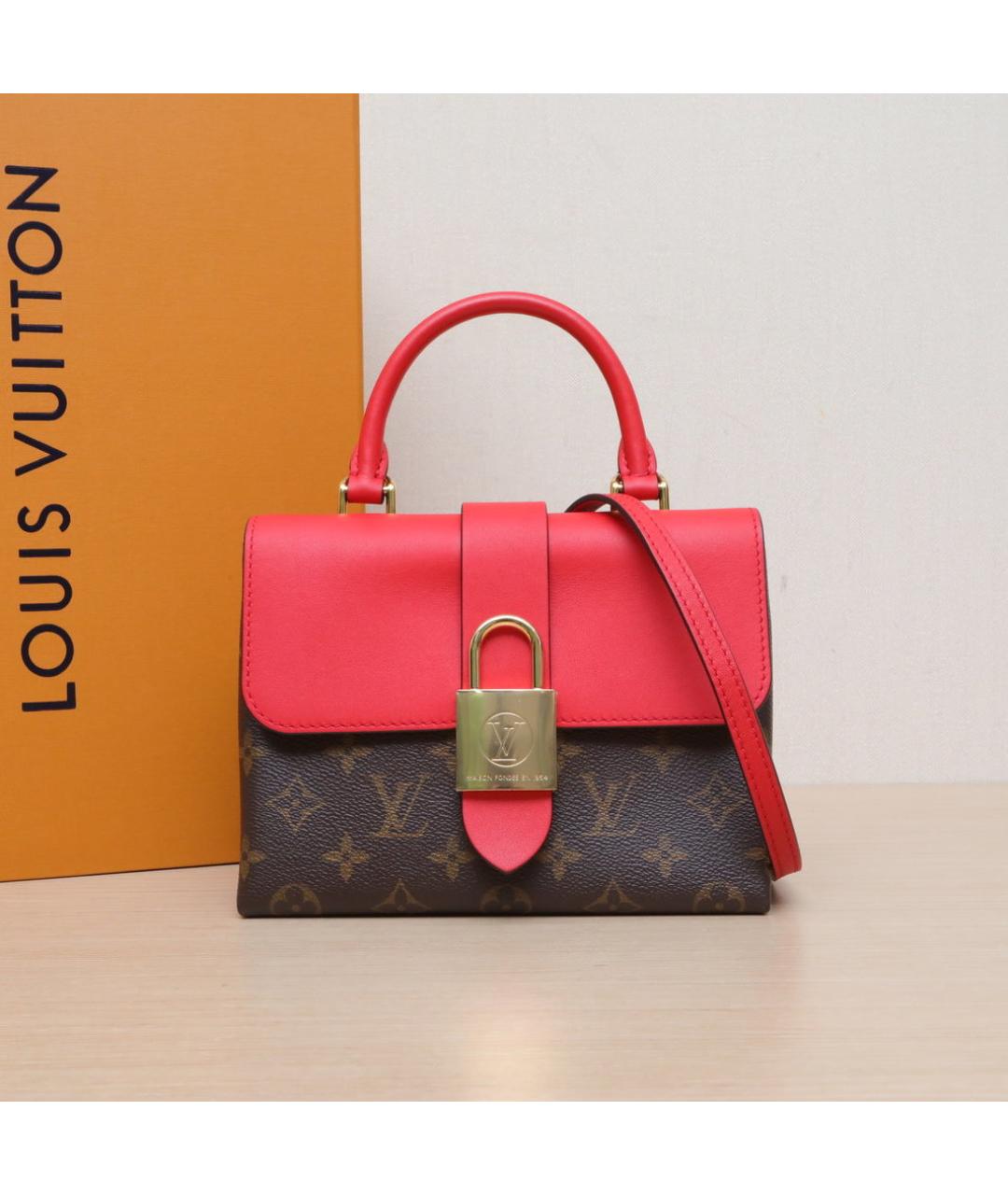 LOUIS VUITTON Коричневая кожаная сумка через плечо, фото 2