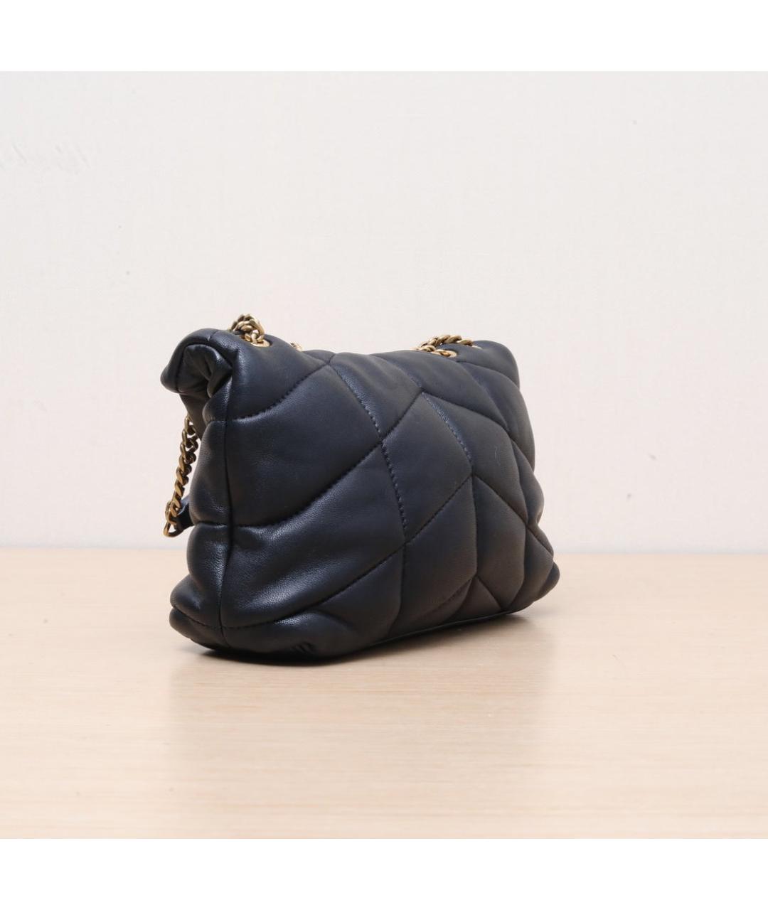 SAINT LAURENT Черная кожаная сумка через плечо, фото 6