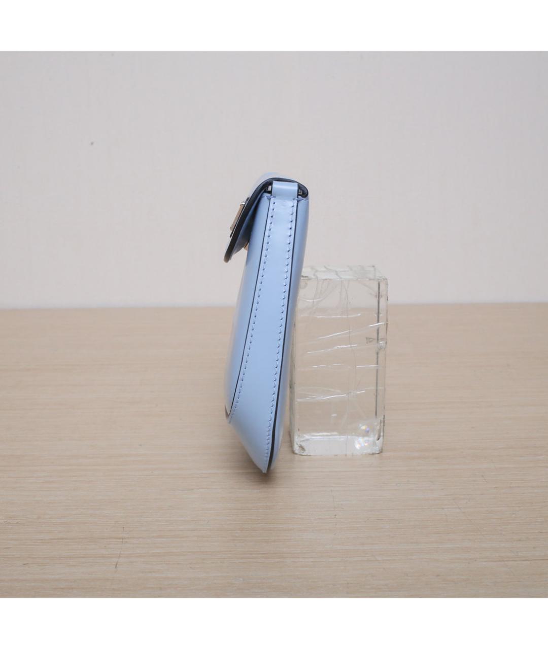 PRADA Голубая кожаная сумка через плечо, фото 5
