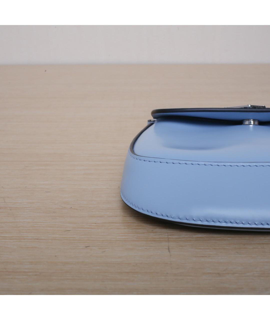 PRADA Голубая кожаная сумка через плечо, фото 9