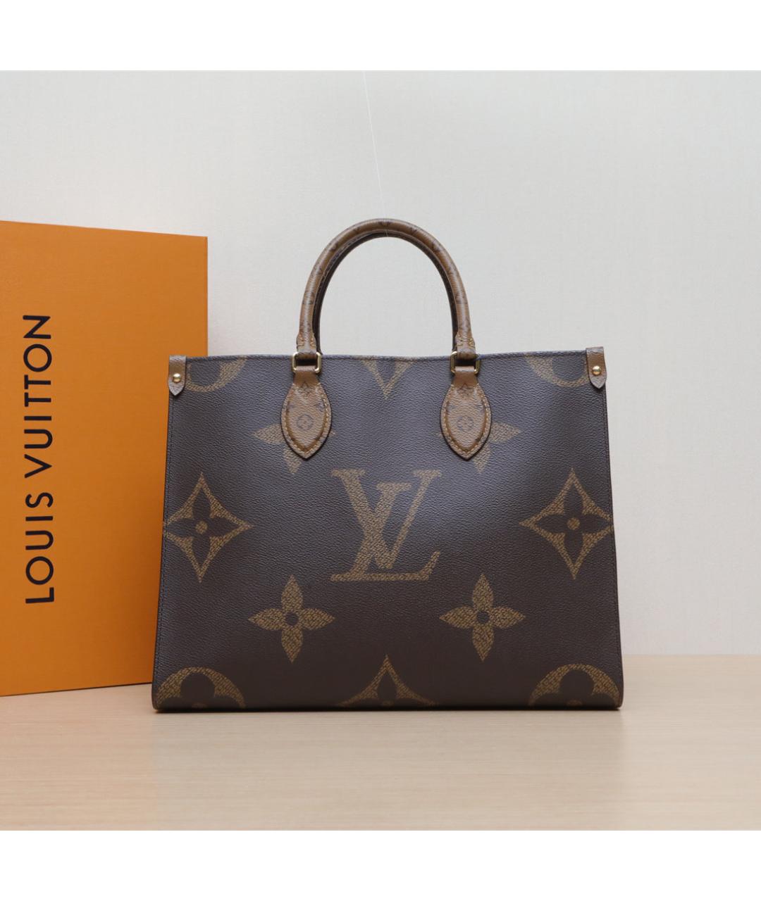 LOUIS VUITTON Коричневая кожаная сумка через плечо, фото 2
