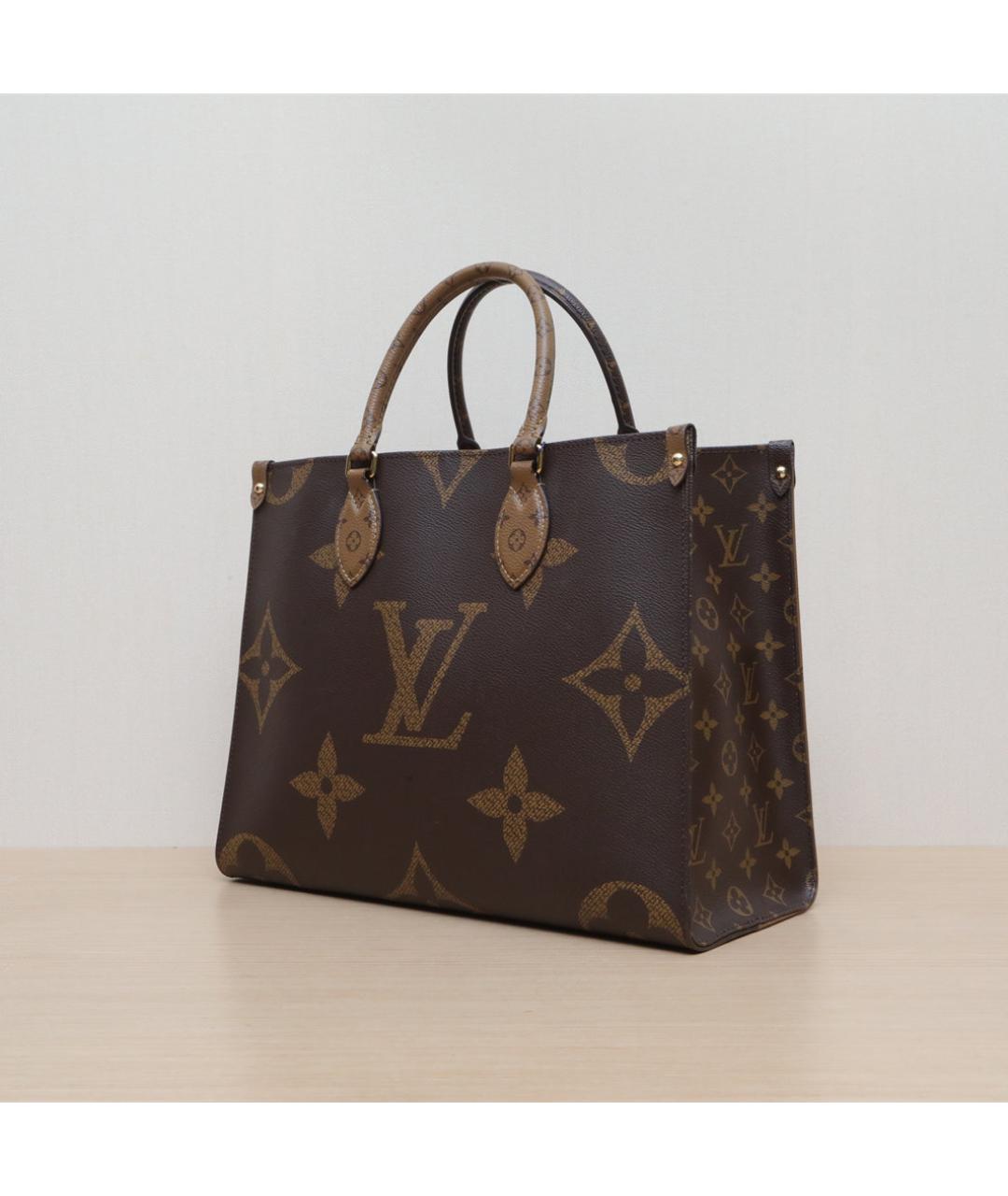 LOUIS VUITTON Коричневая кожаная сумка через плечо, фото 4