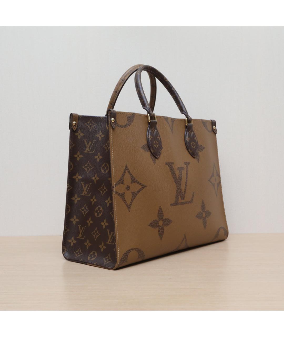 LOUIS VUITTON Коричневая кожаная сумка через плечо, фото 6