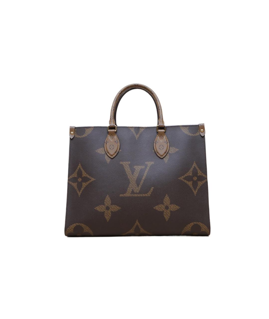 LOUIS VUITTON Коричневая кожаная сумка через плечо, фото 1