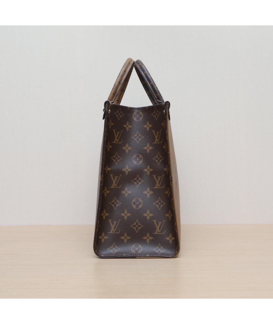 LOUIS VUITTON Коричневая кожаная сумка через плечо, фото 5