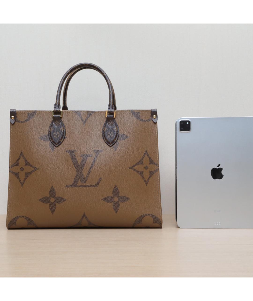 LOUIS VUITTON Коричневая кожаная сумка через плечо, фото 7