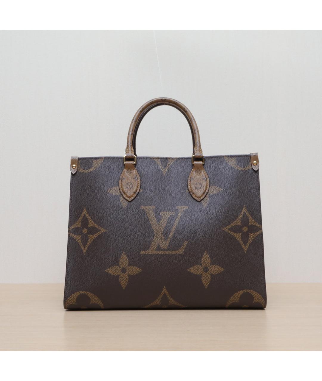 LOUIS VUITTON Коричневая кожаная сумка через плечо, фото 3