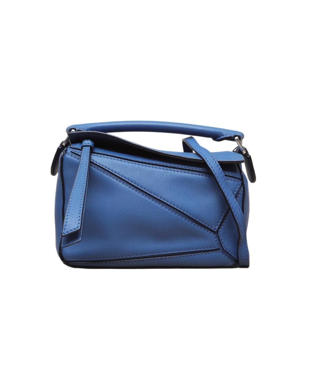 LOEWE Синяя кожаная сумка через плечо, фото 1