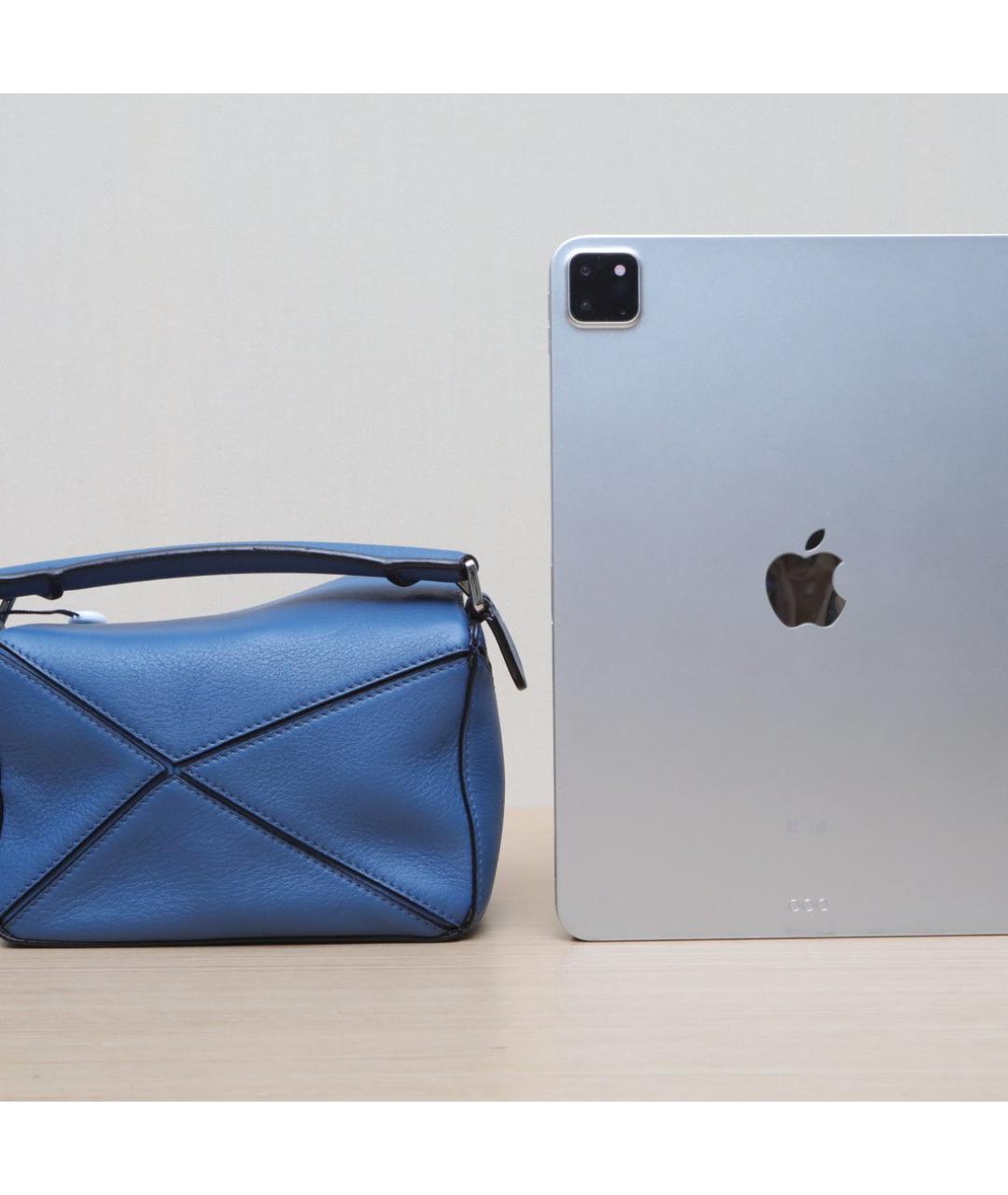 LOEWE Синяя кожаная сумка через плечо, фото 7