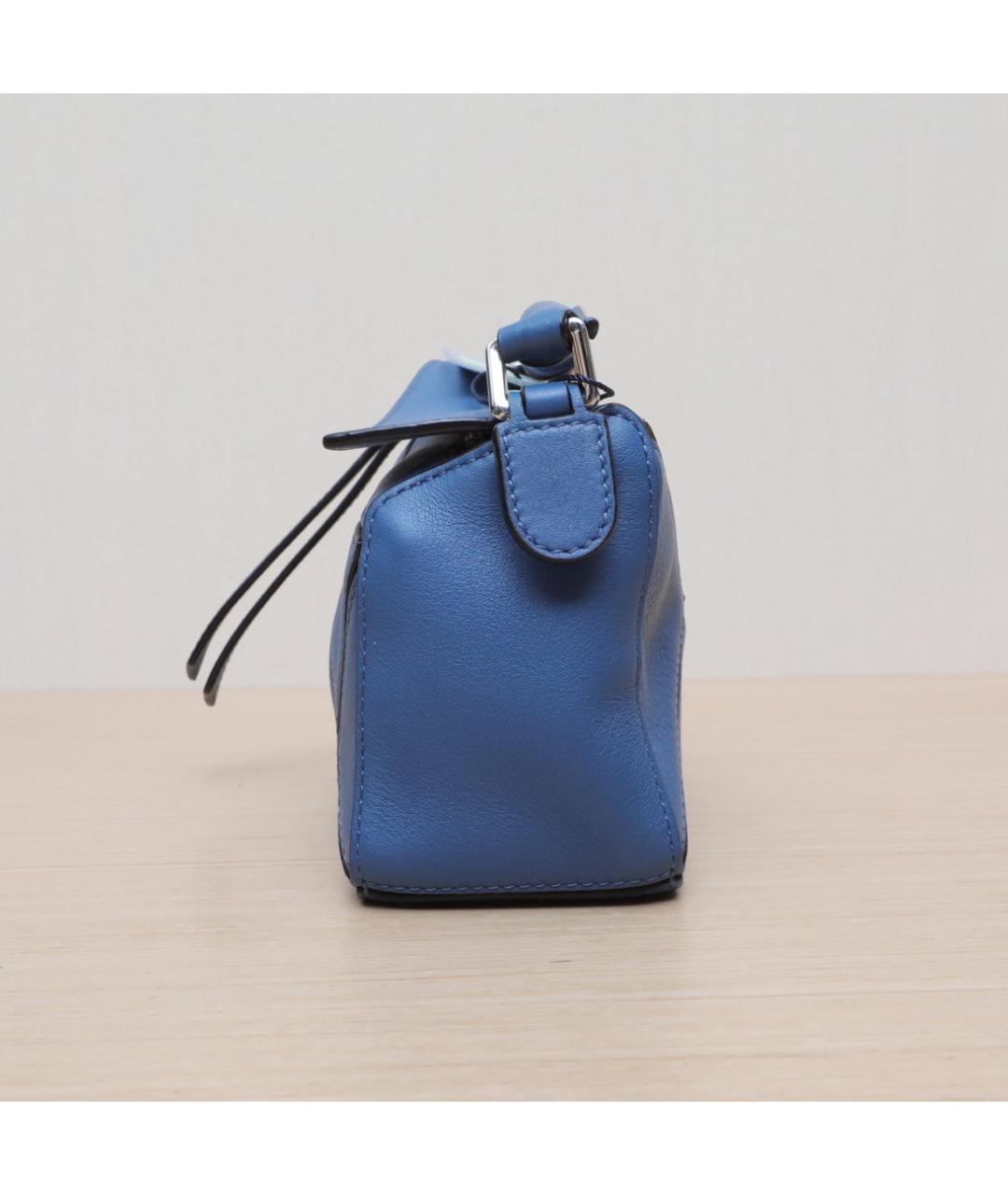 LOEWE Синяя кожаная сумка через плечо, фото 5