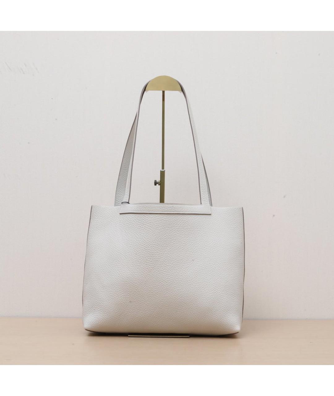 HERMES Белая кожаная сумка через плечо, фото 3