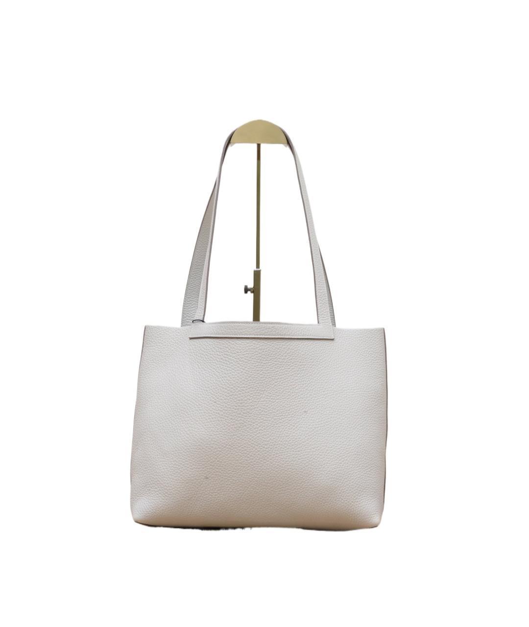 HERMES Белая кожаная сумка через плечо, фото 10