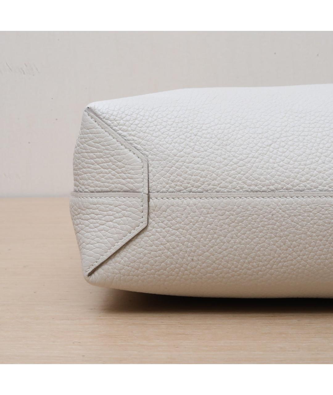 HERMES Белая кожаная сумка через плечо, фото 9