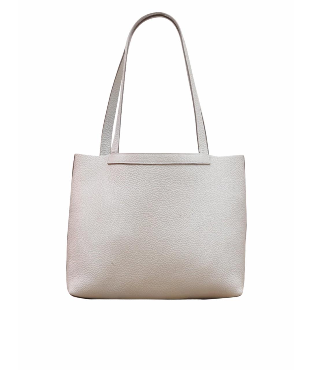 HERMES Белая кожаная сумка через плечо, фото 1