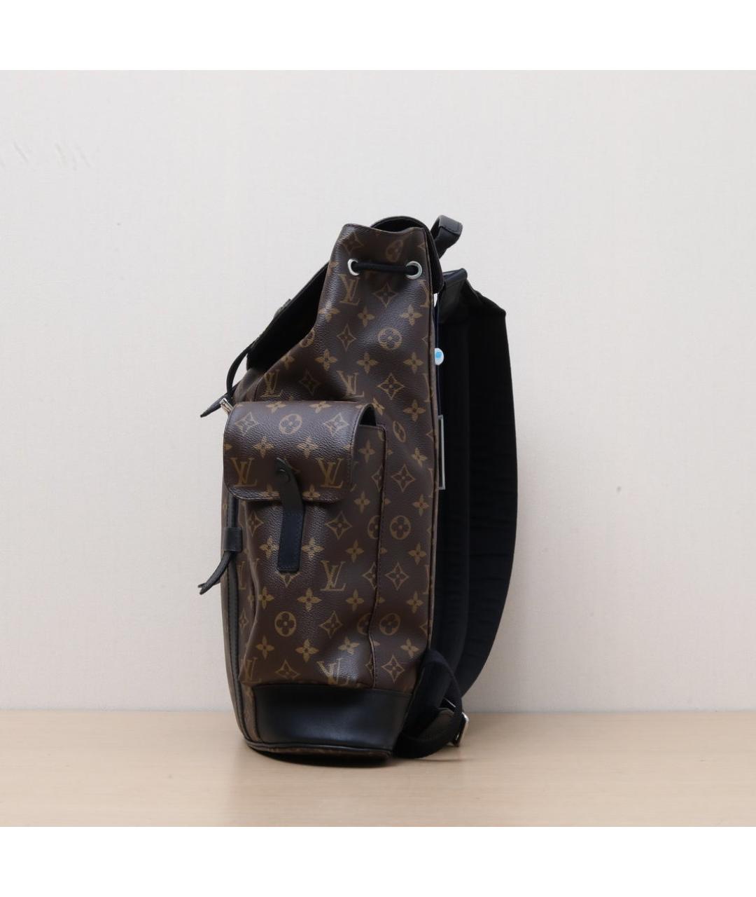 LOUIS VUITTON Коричневый кожаный рюкзак, фото 5