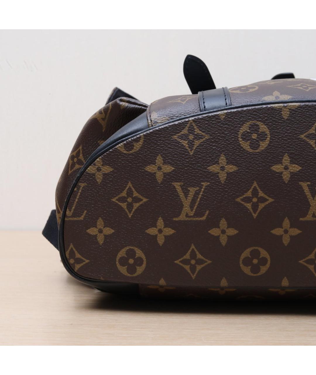 LOUIS VUITTON Коричневый кожаный рюкзак, фото 9