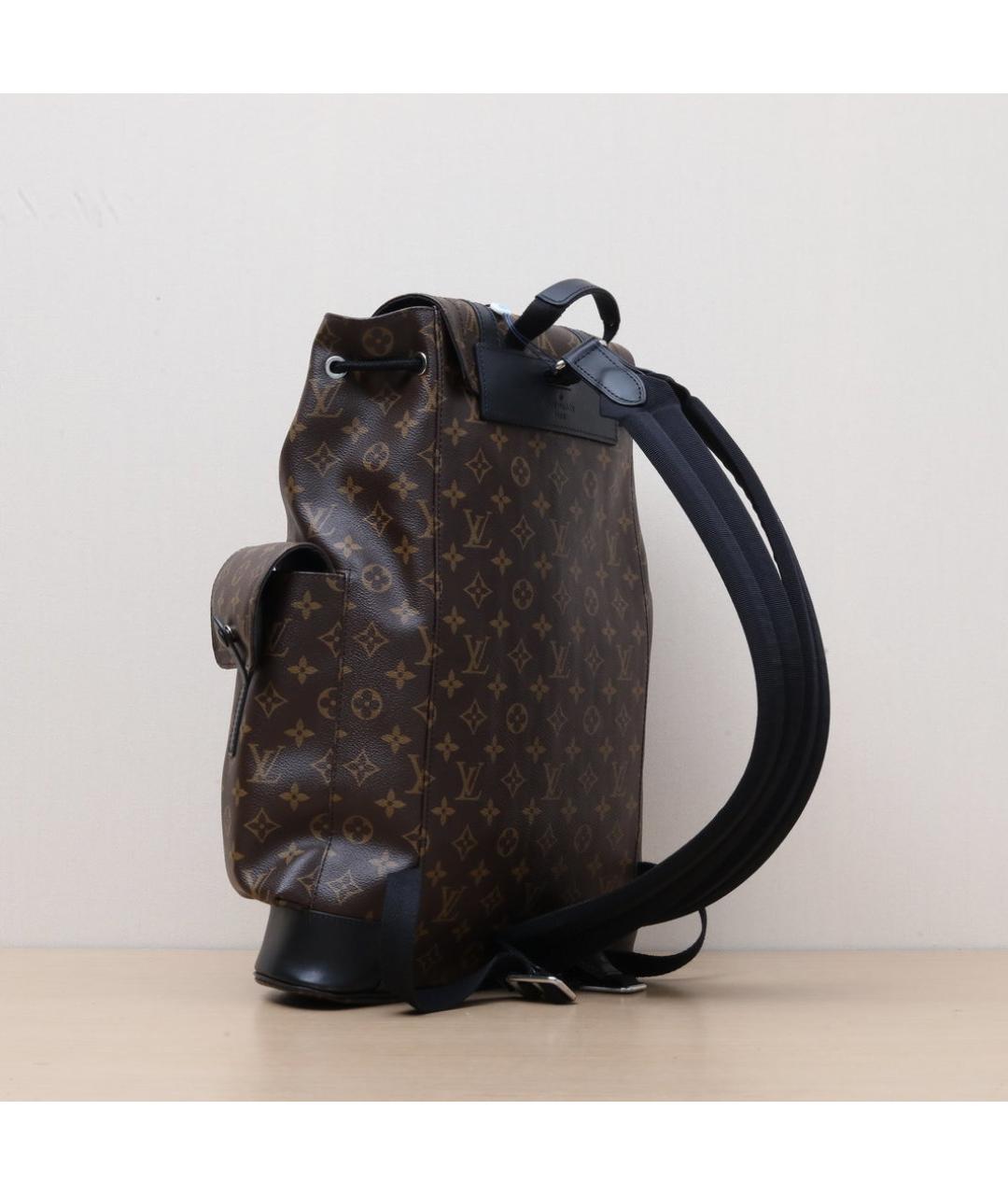 LOUIS VUITTON Коричневый кожаный рюкзак, фото 6