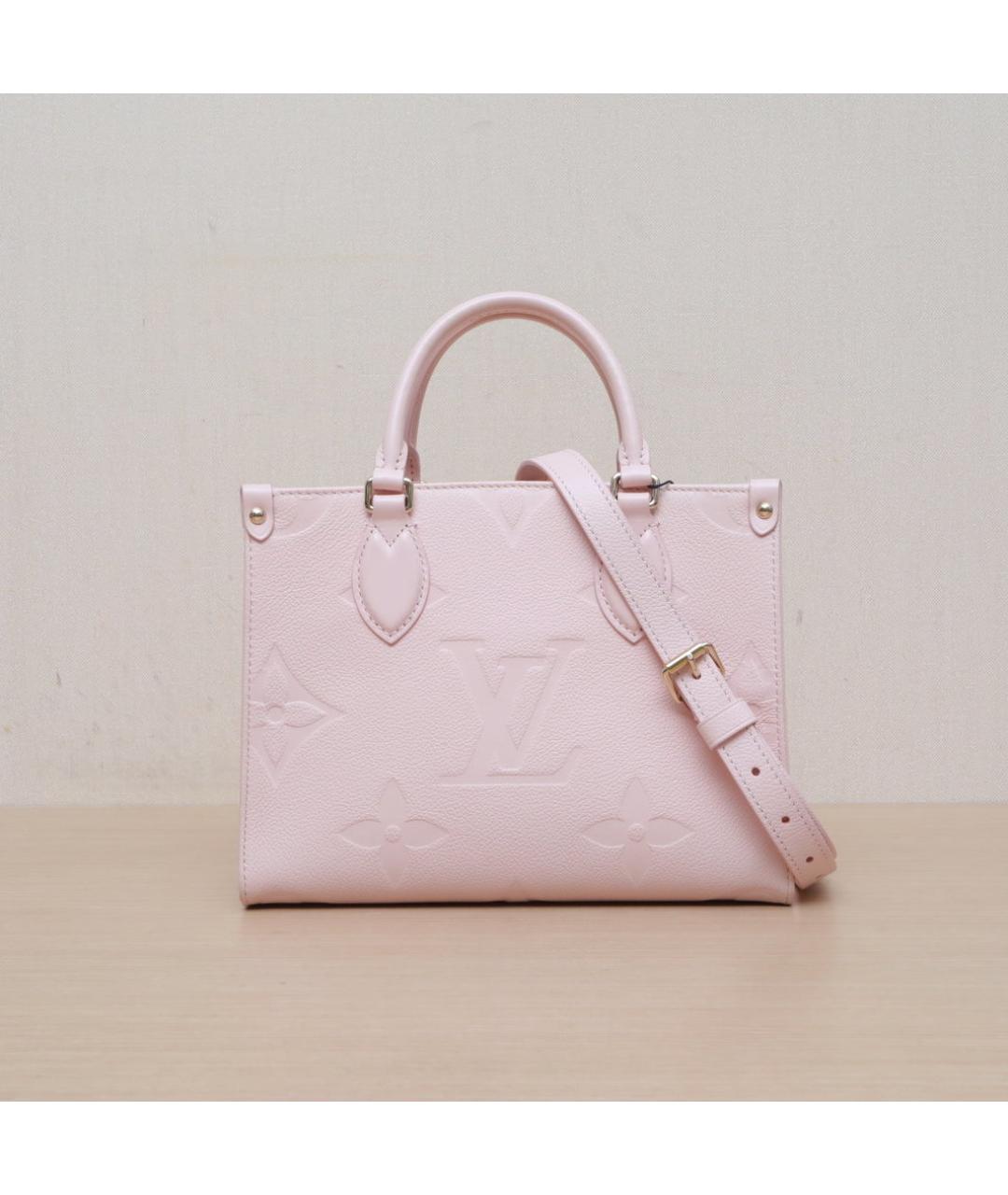 LOUIS VUITTON Розовая кожаная сумка через плечо, фото 3