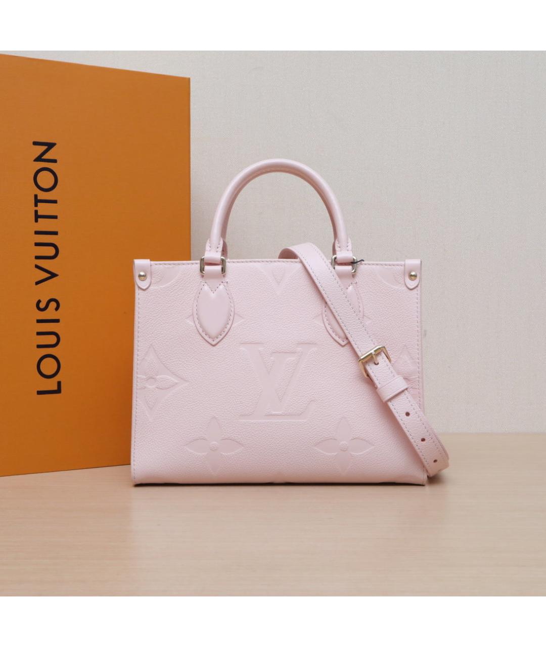 LOUIS VUITTON Розовая кожаная сумка через плечо, фото 2