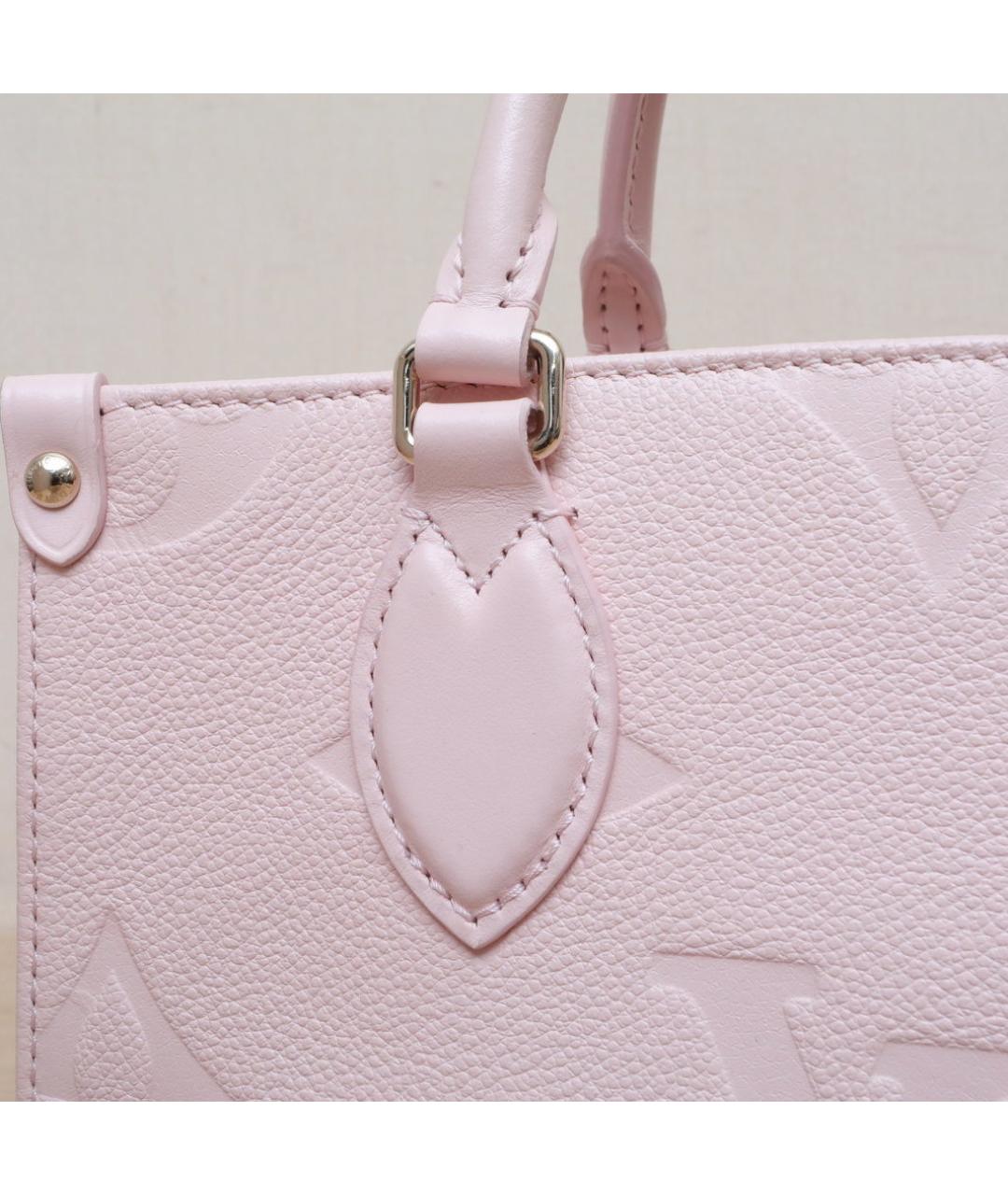 LOUIS VUITTON Розовая кожаная сумка через плечо, фото 8