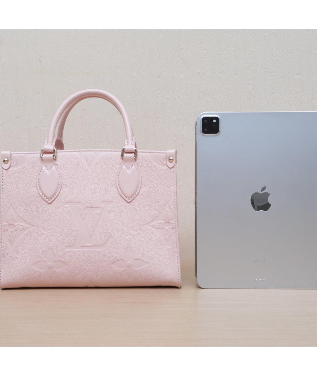 LOUIS VUITTON Розовая кожаная сумка через плечо, фото 7