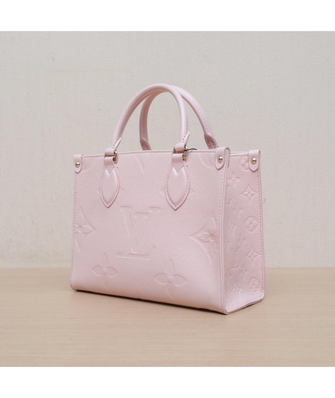 LOUIS VUITTON Розовая кожаная сумка через плечо, фото 4