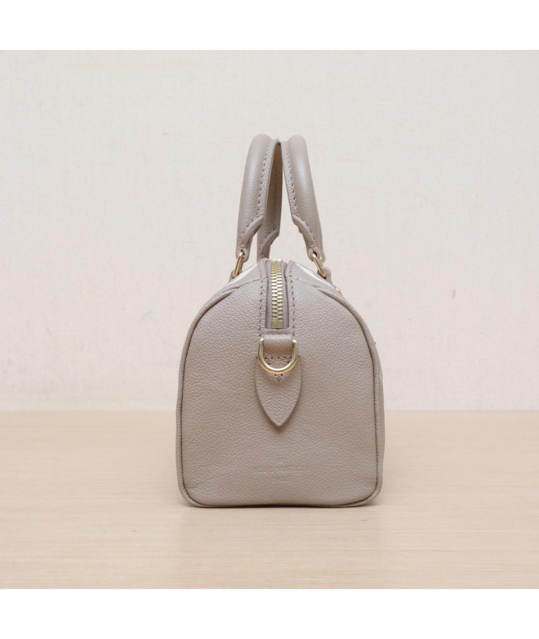 LOUIS VUITTON Бежевая кожаная сумка через плечо, фото 5