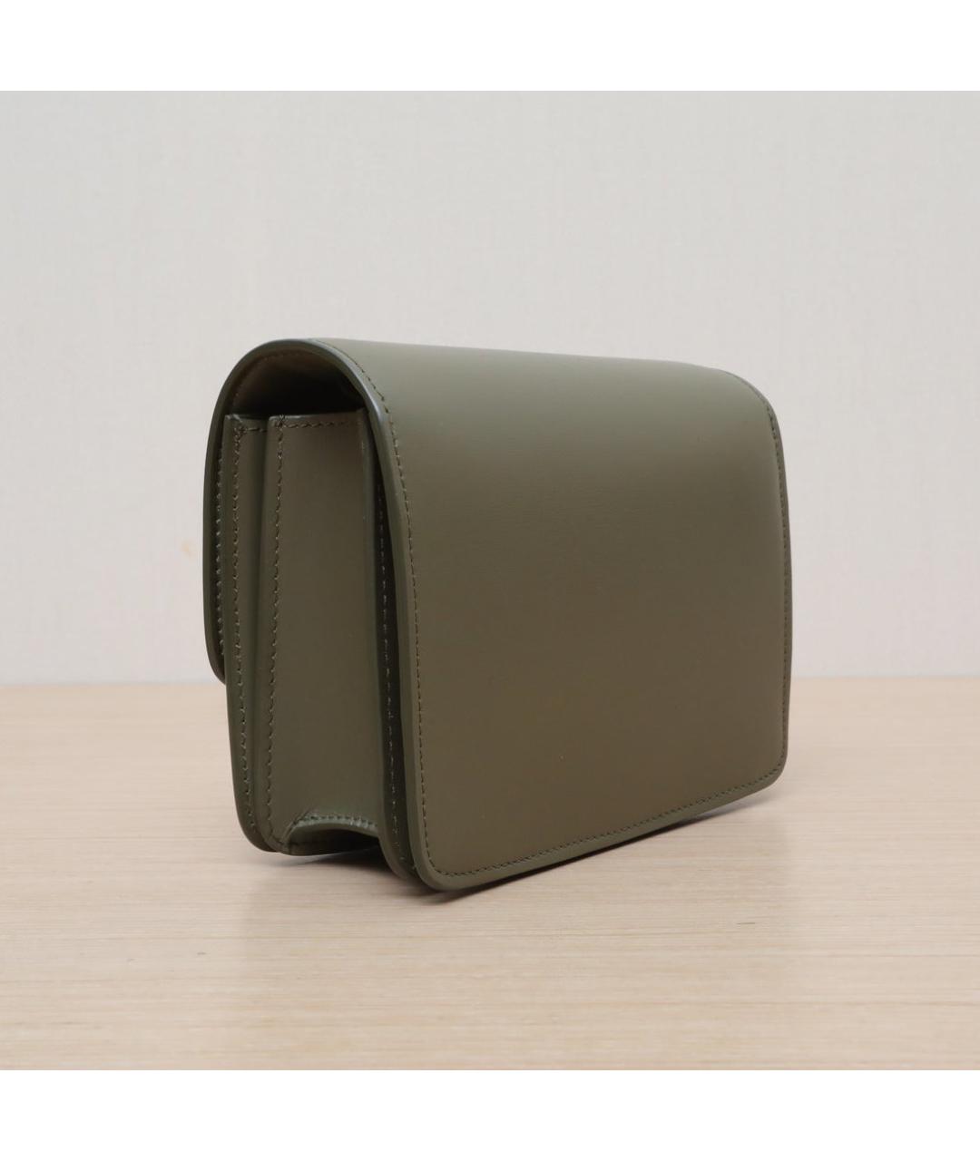 CELINE Коричневая кожаная сумка через плечо, фото 6