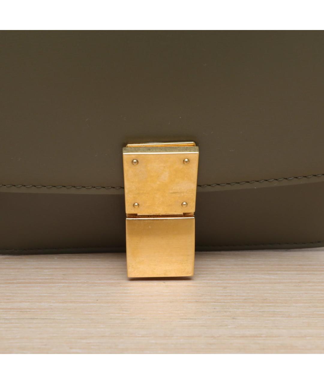 CELINE Коричневая кожаная сумка через плечо, фото 8