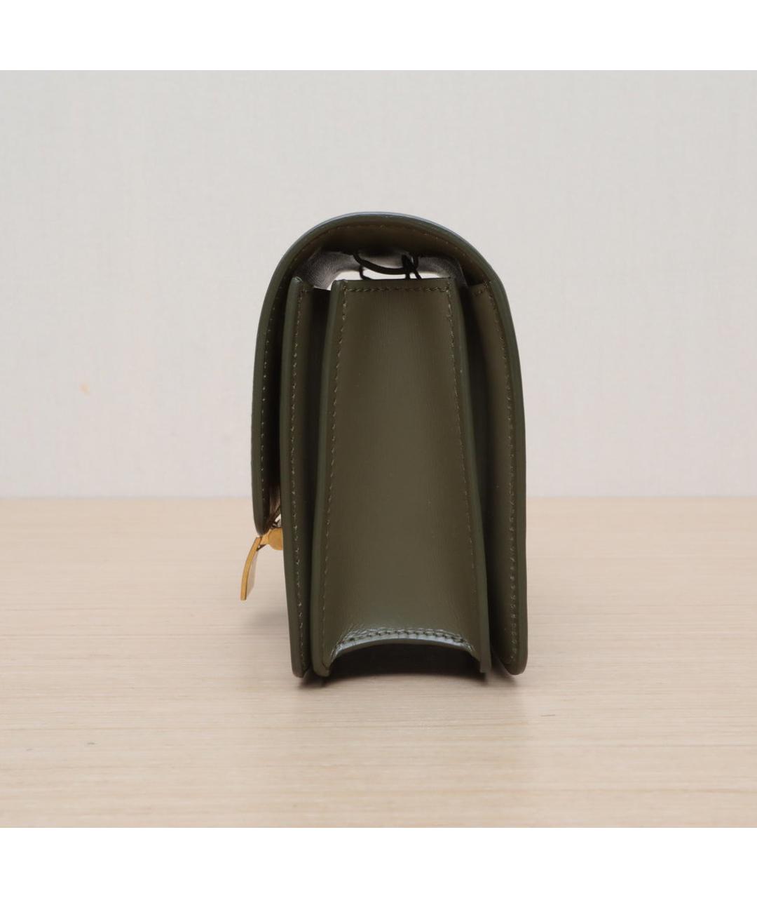 CELINE Коричневая кожаная сумка через плечо, фото 5