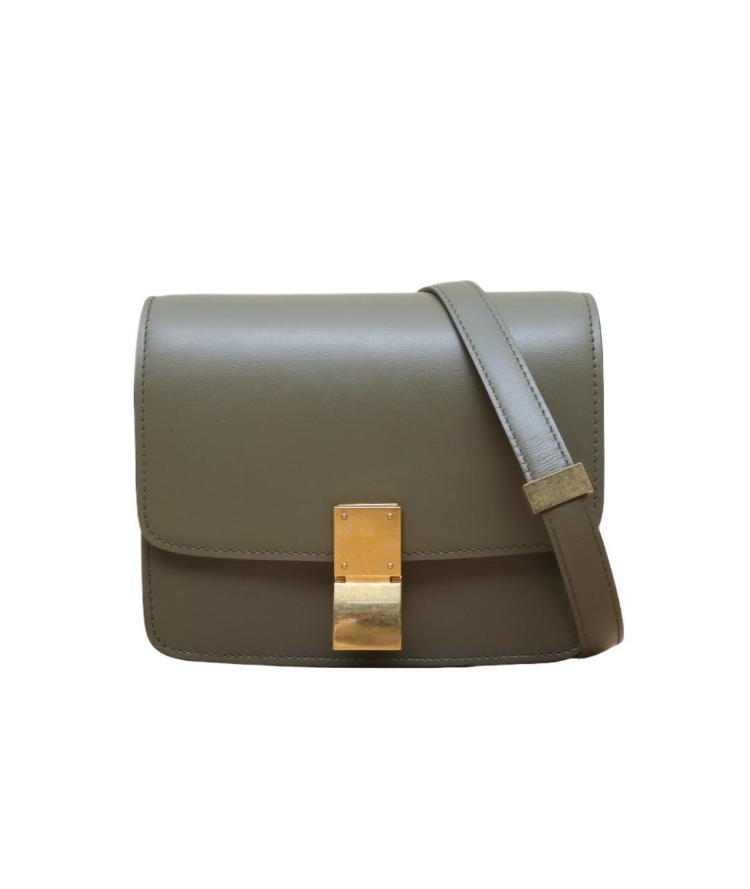 CELINE Коричневая кожаная сумка через плечо, фото 1