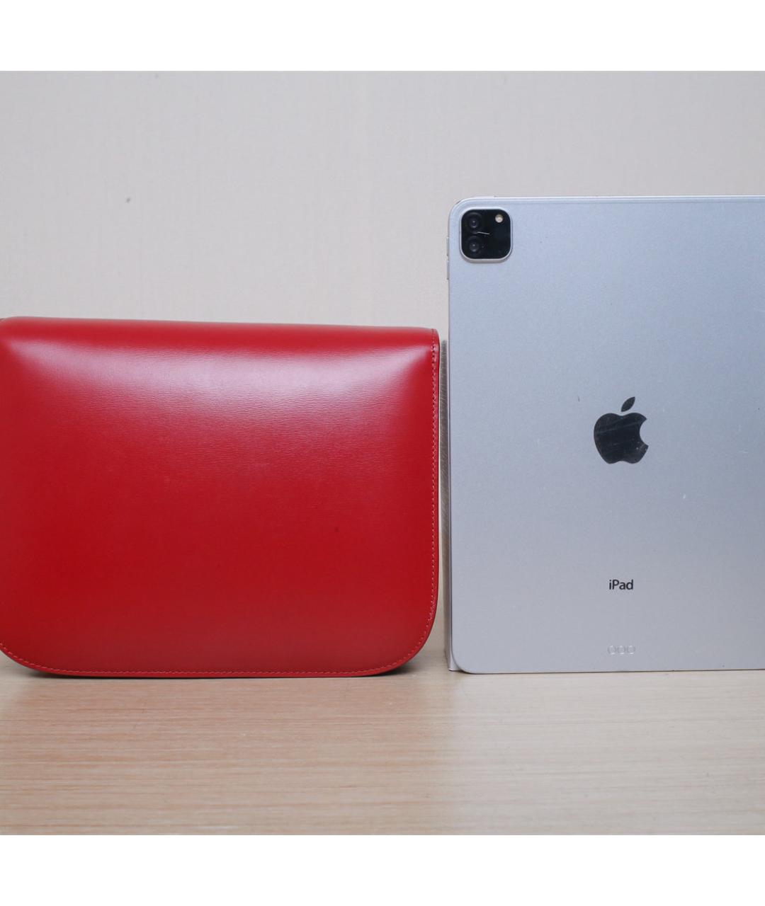 CELINE Красная кожаная сумка через плечо, фото 7