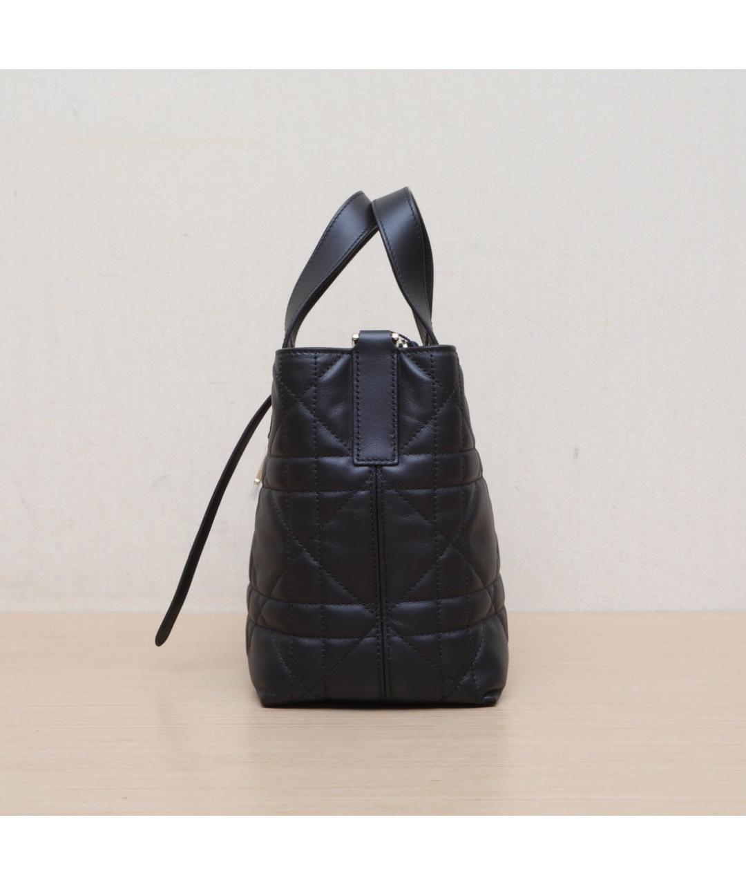 CHRISTIAN DIOR Черная кожаная сумка через плечо, фото 5