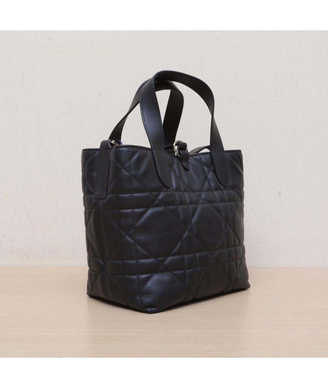 CHRISTIAN DIOR Черная кожаная сумка через плечо, фото 6