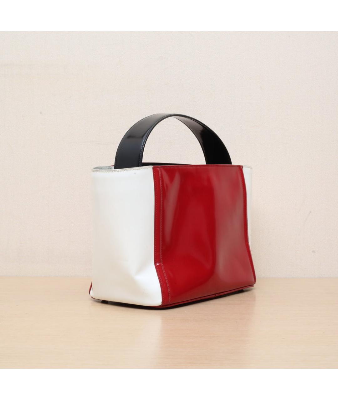 PRADA Красная кожаная сумка через плечо, фото 6