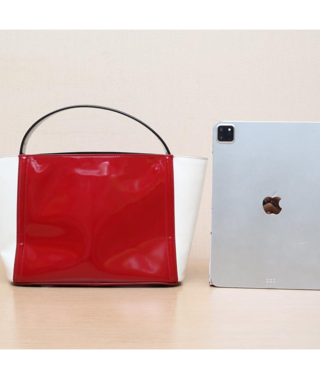 PRADA Красная кожаная сумка через плечо, фото 7
