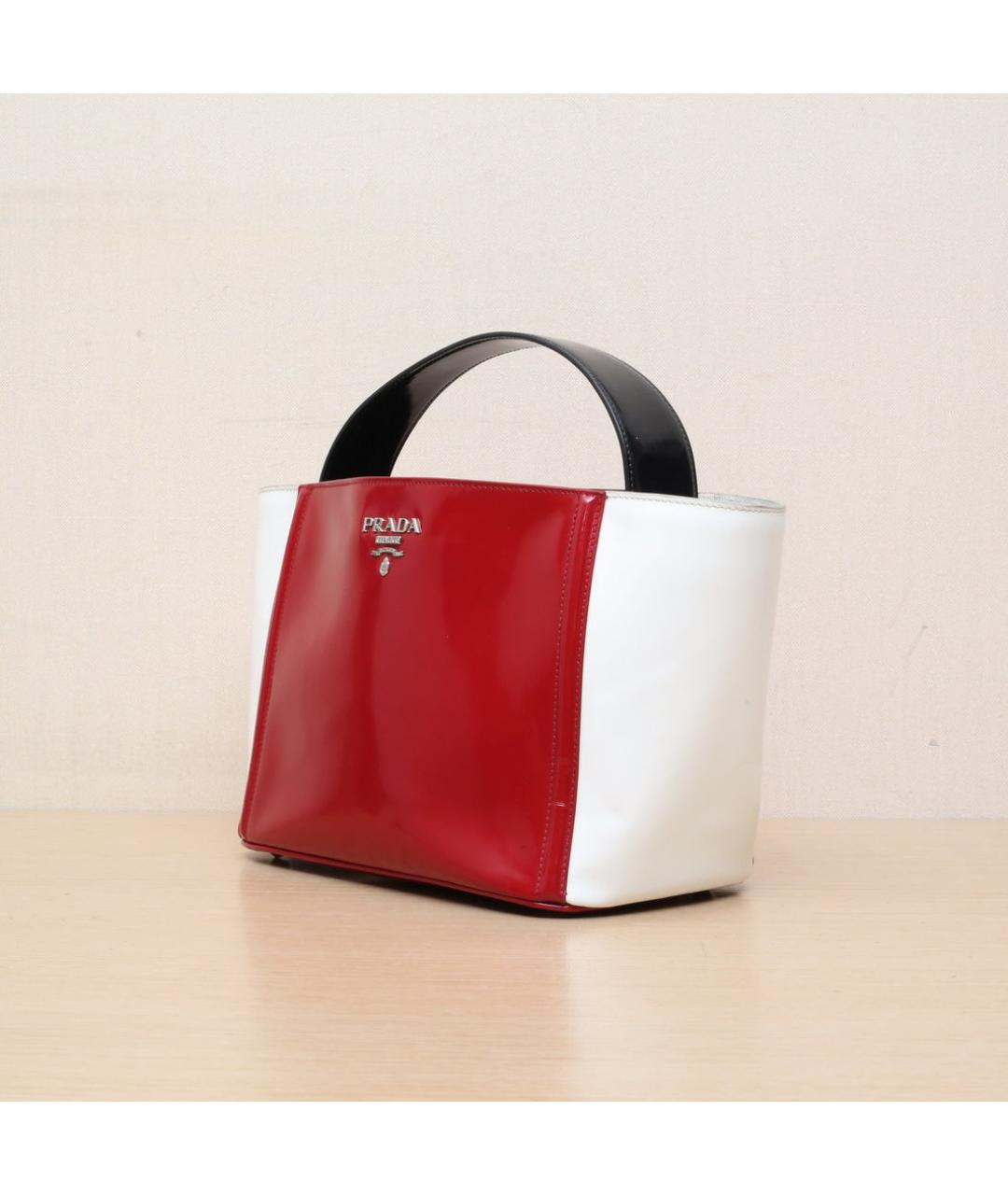 PRADA Красная кожаная сумка через плечо, фото 4
