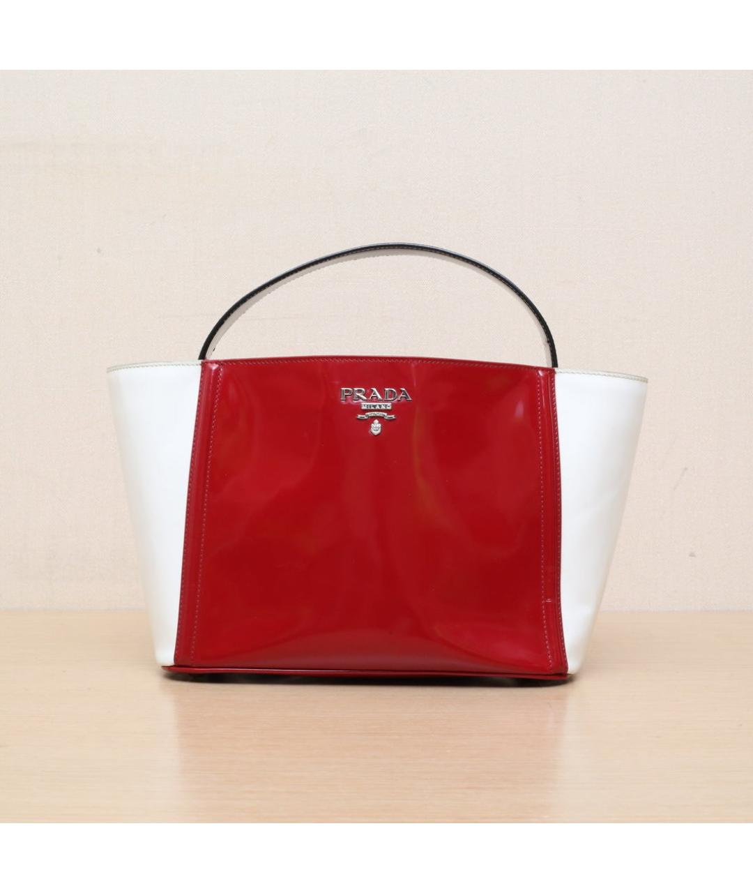 PRADA Красная кожаная сумка через плечо, фото 3