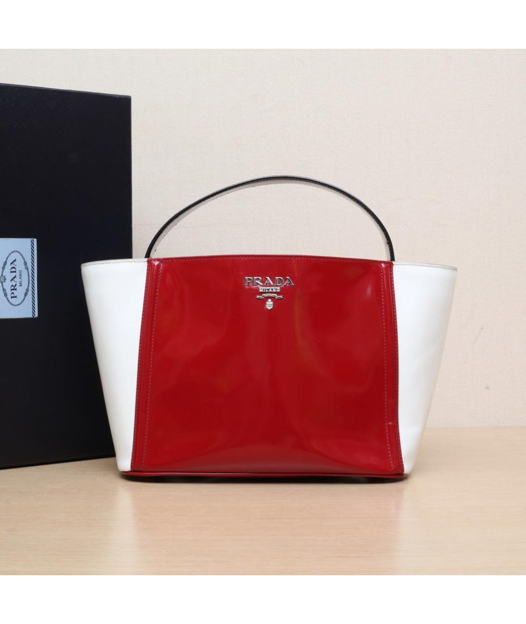PRADA Красная кожаная сумка через плечо, фото 2