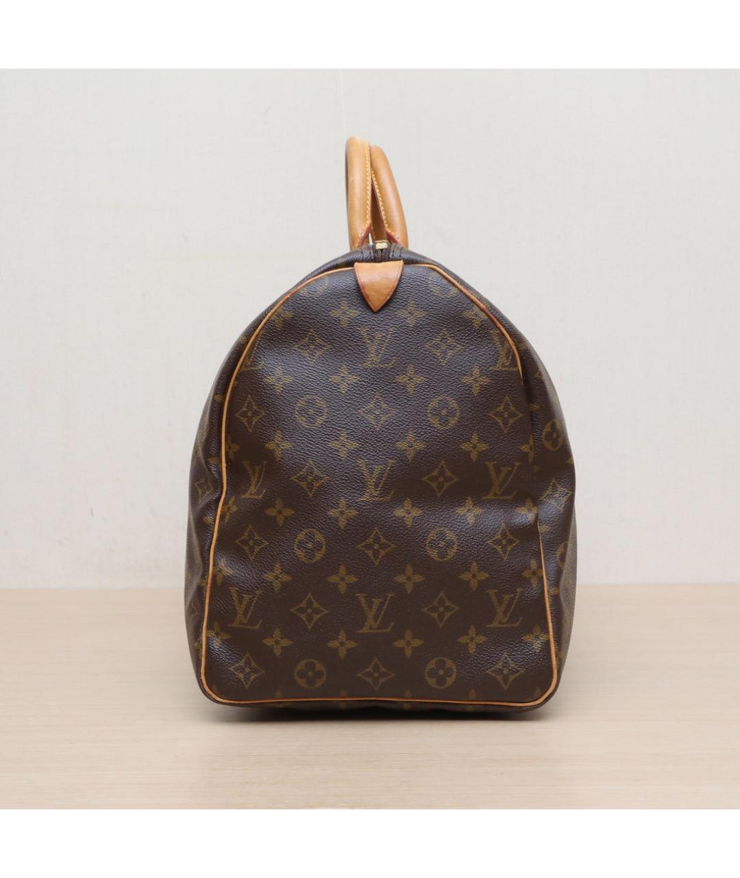 LOUIS VUITTON Коричневая кожаная сумка через плечо, фото 5