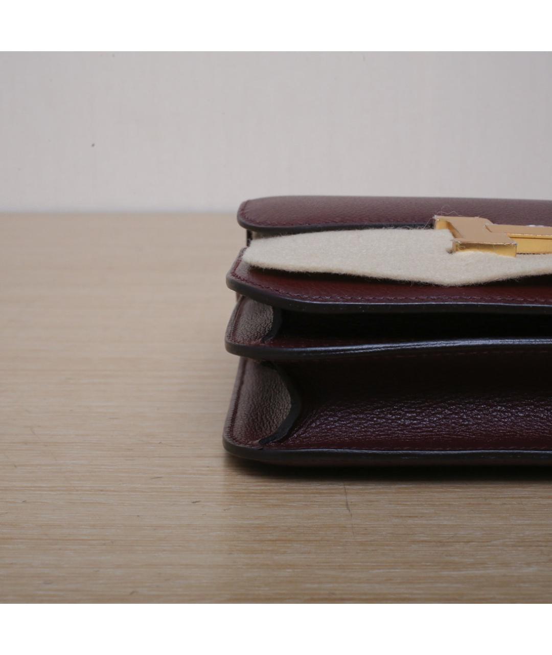 HERMES Коричневая кожаная сумка через плечо, фото 9