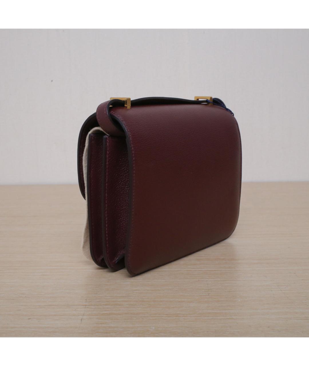 HERMES Коричневая кожаная сумка через плечо, фото 6