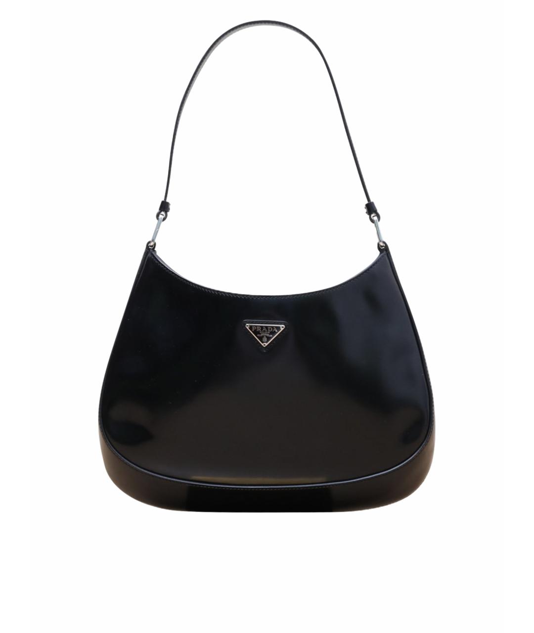 PRADA Черная кожаная сумка через плечо, фото 1