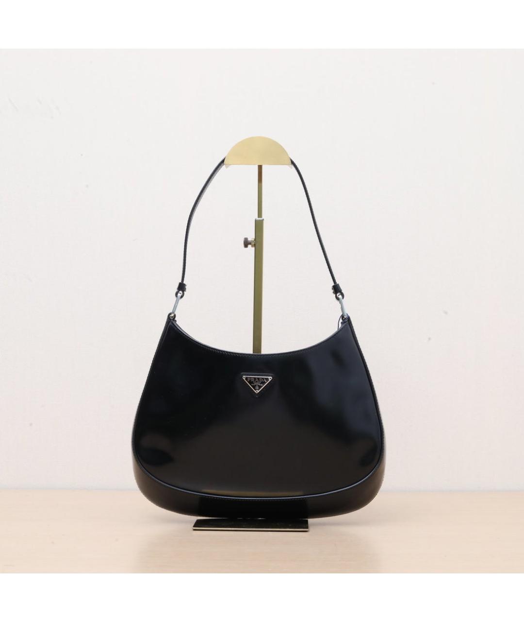 PRADA Черная кожаная сумка через плечо, фото 3