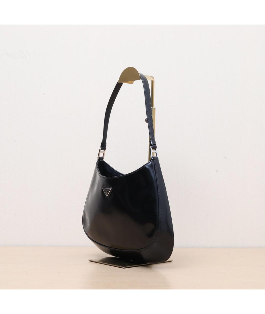 PRADA Черная кожаная сумка через плечо, фото 4