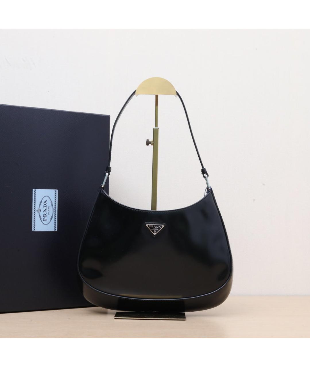 PRADA Черная кожаная сумка через плечо, фото 2